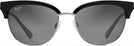 Oval,Cat Eye Black/Silver w/ Neutral Grey Lens Maui Jim Lokelani 825 View #2