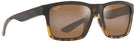 Rectangle Black With Tortoise/HCL Bronze Maui Jim The Flats 897 View #1