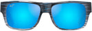 Rectangle Blue Stripe/Blue Hawaii Lens Maui Jim Keahi 873 View #2
