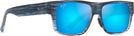Rectangle Blue Stripe/Blue Hawaii Lens Maui Jim Keahi 873 View #1