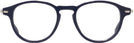 Round Blue Hugo Boss 0932 Single Vision Full Frame View #2