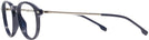 Round Blue Hugo Boss 0932 Single Vision Full Frame View #3