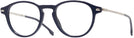 Round Blue Hugo Boss 0932 Single Vision Full Frame View #1
