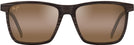 Rectangle Brown Stripe/HCL Lens Maui Jim One Way 875 View #2