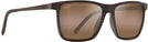 Rectangle Brown Stripe/HCL Lens Maui Jim One Way 875 View #1