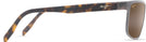 Rectangle Brushed Chocolate/HCL Lens Maui Jim Anemone 606 View #3