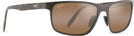 Rectangle Brushed Chocolate/HCL Lens Maui Jim Anemone 606 View #1