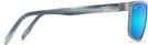 Rectangle Brushed Dark Gunmetal/Blue Hawaii Maui Jim Anemone 606 View #3