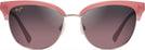 Oval,Cat Eye Bubblegum/Rose Gold w/ Rose Lens Maui Jim Lokelani 825 View #2