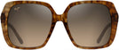 Square Translucent Brown w/HCL Bronze Lens Maui Jim Poolside 838 View #2
