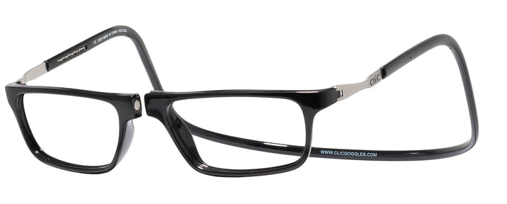 Rectangle Black CliC Executive XL Progressive No-Lines View #1