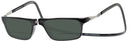 Rectangle Black CliC Executive XL Bifocal Reading Sunglasses View #1