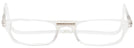 Rectangle Crystal CliC Magnetic Reading Glasses: Single Vision Half Frame View #2