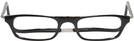 Rectangle Black CliC Reader XXL Single Vision Half Frame View #2
