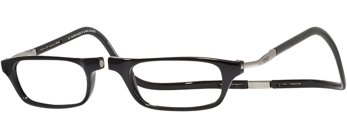 Rectangle Black CliC Reader XXL Single Vision Half Frame View #1