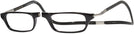 Rectangle Black CliC Reader XXL Single Vision Half Frame View #1