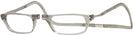 Rectangle Smoke CliC Reader XXL Single Vision Half Frame View #1