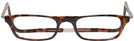 Rectangle Dark Tortoise CliC Reader XXL Single Vision Half Frame View #2