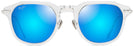 Rectangle Crystal Con Plata/Blue Hawaii Maui Jim Alika 837 View #2