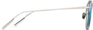 Rectangle Crystal Con Plata/Blue Hawaii Maui Jim Alika 837 View #3