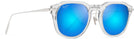 Rectangle Crystal Con Plata/Blue Hawaii Maui Jim Alika 837 View #1