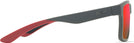 Rectangle Dark Grey With Brick Red/Hawaii Lava Maui Jim The Flats 897 View #3