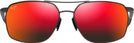Rectangle Dark Gunmetal w/Hawaii Lava Lens Maui Jim Puu Kukui 857 View #2