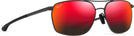 Rectangle Dark Gunmetal w/Hawaii Lava Lens Maui Jim Puu Kukui 857 View #1
