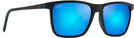 Rectangle Dark Navy/Blue Hawaii Lens Maui Jim One Way 875 View #1