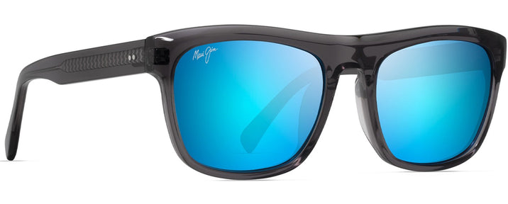 Rectangle Dark Translucent Grey w/Blue Hawaii Lens Maui Jim S-Turns 872 View #1