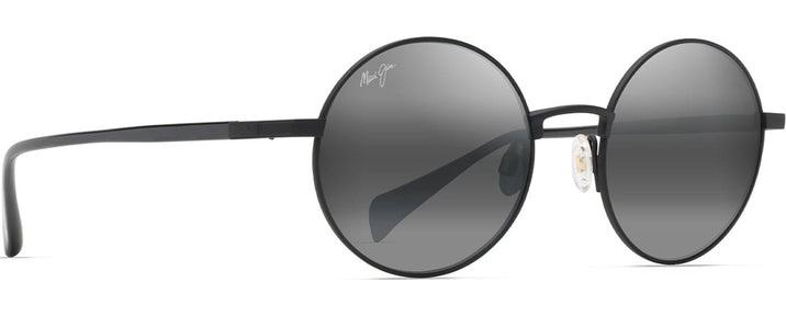 Round Deep Black/Neutral Gray Lens Maui Jim Mokupuni 888 View #1