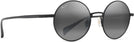 Round Deep Black/Neutral Gray Lens Maui Jim Mokupuni 888 View #1