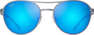 Round Dove Grey/Blue Hawaii Lens Maui Jim Half Moon 890 View #2