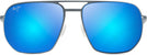 Square Dove Grey/Blue Hawaii Lens Maui Jim Shark’s Cove 605 View #2