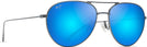 Aviator Dove Grey/Blue Hawaii Lens Maui Jim Walaka 885 View #1