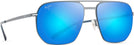 Square Dove Grey/Blue Hawaii Lens Maui Jim Shark’s Cove 605 View #1