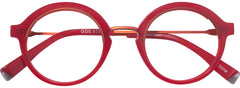 Goo Goo Eyes 955 Single Vision Full Reading Glasses. Color: Red/Orange