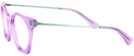 Oversized Pink W/ Pale Green Goo Goo Eyes 871 Single Vision Full Frame View #3