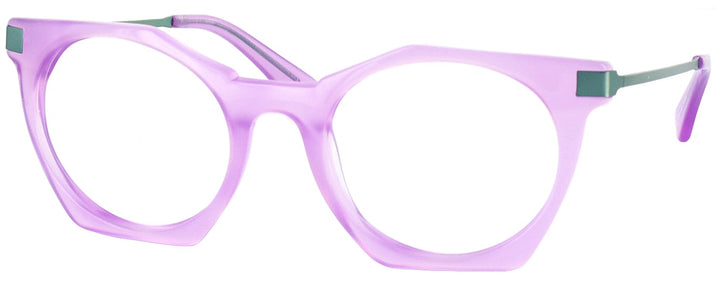 Oversized Pink W/ Pale Green Goo Goo Eyes 871 Single Vision Full Frame View #1
