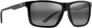 Rectangle Gloss Black/Neutral Grey Lens Maui Jim Mamalu Bay 610 View #1