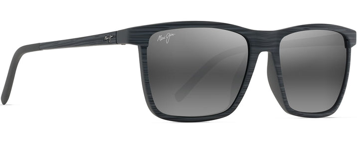 Rectangle Grey Stripe/Grey Lens Maui Jim One Way 875 View #1