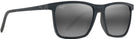 Rectangle Grey Stripe/Grey Lens Maui Jim One Way 875 View #1
