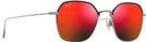 Square Gunmetal w/Hawaii Lava Lenses Maui Jim Moon Doggy 874 View #1