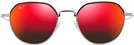 Round Gunmetal/Hawaii Lava Maui Jim Island Eyes 859 View #2