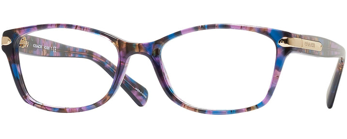 Square Purple Confetti Coach 6065 Single Vision Full Frame View #1