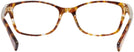 Square Amber Tortoise Coach 6065 Single Vision Full Frame View #4
