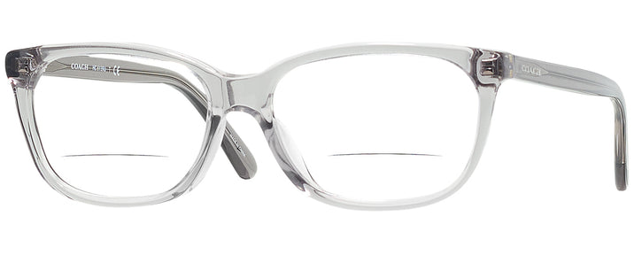 Square Transparent Grey Coach 6139U Bifocal View #1