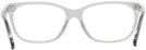 Square Transparent Grey Coach 6139U Single Vision Full Frame View #4