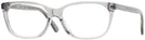 Square Transparent Grey Coach 6139U Single Vision Full Frame View #1