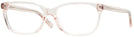 Square Transparent Pink Coach 6139U Single Vision Full Frame View #1
